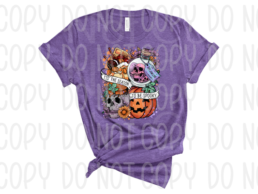 Tis the season to be spooky skull Halloween *DREAM TRANSFER* DTF