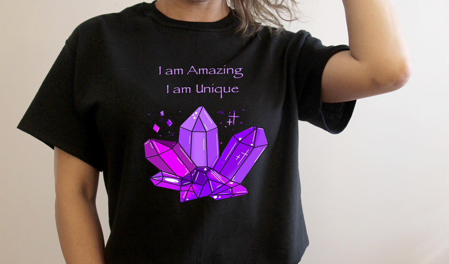 I am amazing I am unique Crystals DTF *DREAM TRANSFER* DTF